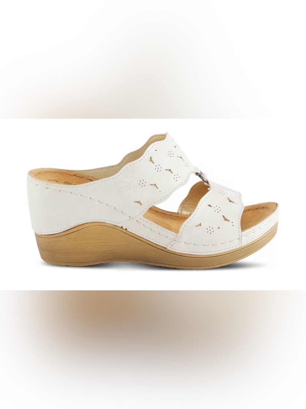 Flexus By Spring Step Dreiser Platform Wedge Slide Sandal